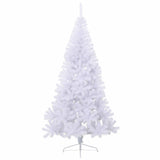 Albero di Natale artificiale Bianco 210 cm PVC e Acciaio