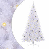 Albero di Natale artificiale Bianco 240 cm PVC e Acciaio