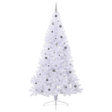Albero di Natale artificiale Bianco 240 cm PVC e Acciaio