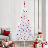 Albero di Natale artificiale Bianco 240 cm PVC e Acciaio