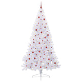 Albero di Natale artificiale Bianco 240 cm PVC e Acciaio