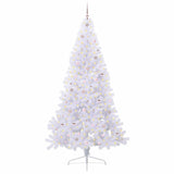 Albero di Natale artificiale Bianco 240 cm PVC e Acciaio