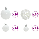 Albero di Natale artificiale Bianco 240 cm PVC e Acciaio