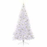 Albero di Natale artificiale Bianco 240 cm PVC e Acciaio
