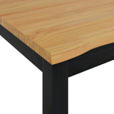 VidaXL Tavolo da pranzo EKAI Nero 112 x 70 x 76,5 cm