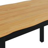 VidaXL Tavolo da pranzo EKAI Nero 112 x 70 x 76,5 cm