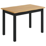VidaXL Tavolo da pranzo EKAI Nero 112 x 70 x 76,5 cm