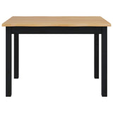 VidaXL Tavolo da pranzo EKAI Nero 112 x 70 x 76,5 cm