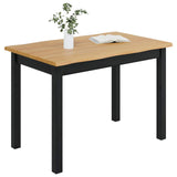 VidaXL Tavolo da pranzo EKAI Nero 112 x 70 x 76,5 cm