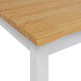 VidaXL Tavolo da pranzo EKAI Bianco 112 x 70 x 76,5 cm
