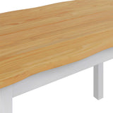 VidaXL Tavolo da pranzo EKAI Bianco 112 x 70 x 76,5 cm