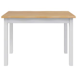 VidaXL Tavolo da pranzo EKAI Bianco 112 x 70 x 76,5 cm