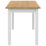 VidaXL Tavolo da pranzo EKAI Bianco 112 x 70 x 76,5 cm