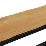 VidaXL Panchina da pranzo EKAI Nero 91,5 x 29 x 45,5 cm