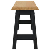 VidaXL Panchina da pranzo EKAI Nero 91,5 x 29 x 45,5 cm