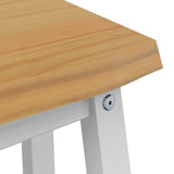 VidaXL Panchina da pranzo EKAI Bianco 91,5 x 29 x 45,5 cm
