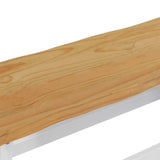 VidaXL Panchina da pranzo EKAI Bianco 91,5 x 29 x 45,5 cm