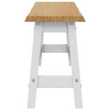 VidaXL Panchina da pranzo EKAI Bianco 91,5 x 29 x 45,5 cm