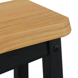 VidaXL Sgabello da bar EKAI 2 pcs Nero 40 x 29 x 45,5 cm