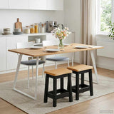 VidaXL Sgabello da bar EKAI 2 pcs Nero 40 x 29 x 45,5 cm