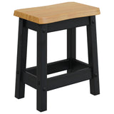 VidaXL Sgabello da bar EKAI 2 pcs Nero 40 x 29 x 45,5 cm