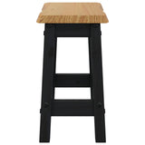 VidaXL Sgabello da bar EKAI 2 pcs Nero 40 x 29 x 45,5 cm