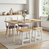 VidaXL Sgabello da bar EKAI 2 pcs Bianco 40 x 29 x 45,5 cm