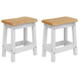VidaXL Sgabello da bar EKAI 2 pcs Bianco 40 x 29 x 45,5 cm
