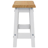 VidaXL Sgabello da bar EKAI 2 pcs Bianco 40 x 29 x 45,5 cm