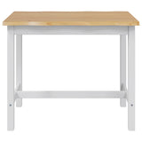 VidaXL Tavolo Alto EKAI Bianco 112 x 70 x 91 cm Legno Massello di Pino