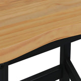 VidaXL Sgabello da Bar Alto EKAI 2 pcs Nero 40 x 29 x 63 cm