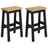 VidaXL Sgabello da Bar Alto EKAI 2 pcs Nero 40 x 29 x 63 cm