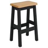VidaXL Sgabello da Bar Alto EKAI 2 pcs Nero 40 x 29 x 63 cm