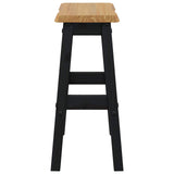 VidaXL Sgabello da Bar Alto EKAI 2 pcs Nero 40 x 29 x 63 cm