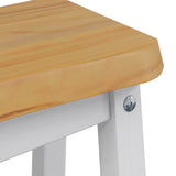 VidaXL Sgabello da Bar Alto EKAI 2 pcs Bianco 40 x 29 x 63 cm
