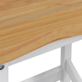 VidaXL Sgabello da Bar Alto EKAI 2 pcs Bianco 40 x 29 x 63 cm