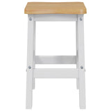 VidaXL Sgabello da Bar Alto EKAI 2 pcs Bianco 40 x 29 x 63 cm