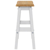 VidaXL Sgabello da Bar Alto EKAI 2 pcs Bianco 40 x 29 x 63 cm