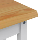 VidaXL Tavolo consolle con lo scaffale EKAI Bianco 112 x 35 x 76 cm