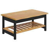 VidaXL Tavolino da salotto EKAI Nero 100 x 60 x 45,5 cm
