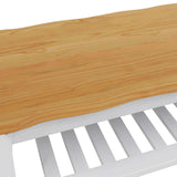 VidaXL Tavolino da salotto EKAI Bianco 100 x 60 x 45,5 cm