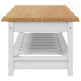 VidaXL Tavolino da salotto EKAI Bianco 100 x 60 x 45,5 cm