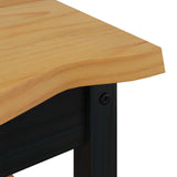 VidaXL Tavolo laterale con lo scaffale EKAI Nero 50 x 50 x 45,5 cm