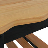VidaXL Tavolo laterale con lo scaffale EKAI Nero 50 x 50 x 45,5 cm