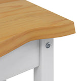 VidaXL Tavolo laterale con lo scaffale EKAI Bianco 50 x 50 x 45,5 cm