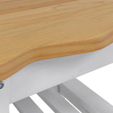 VidaXL Tavolo laterale con lo scaffale EKAI Bianco 50 x 50 x 45,5 cm