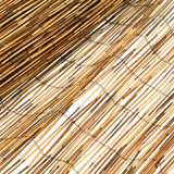 Recinzione per Giardino Carbonizzato 500 x 80 cm Giunco