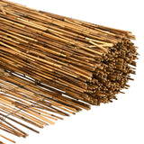 Recinzione per Giardino Carbonizzato 500 x 80 cm Giunco