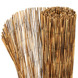 Recinzione per Giardino Carbonizzato 500 x 80 cm Giunco