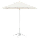 Supporto Parasol Bianco Acciaio per 25-32 mm Palo